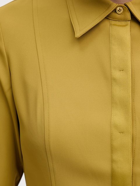 Sisley koszula damska kolor zielony regular z kołnierzykiem klasycznym 5SLFLQ0A0