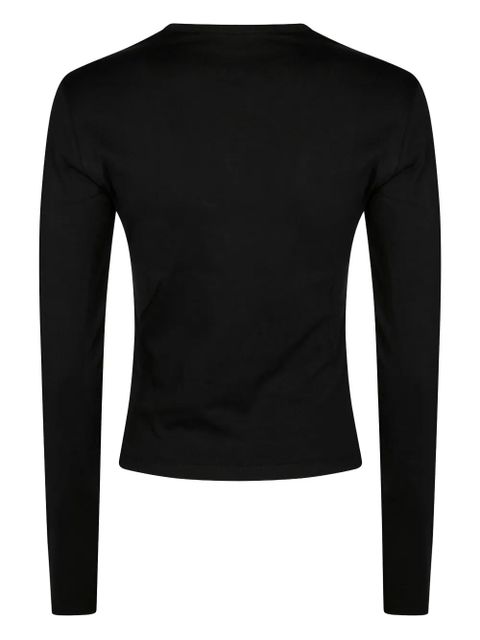 Diesel oval-logo cut-out T-shirt - Black - zdjęcie produktu nr 2