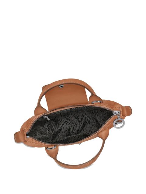Longchamp Le Pliage Xtra XS leather tote bag - Brown