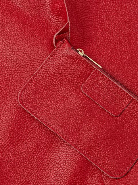 Answear.LAB torebka skórzana kolor czerwony