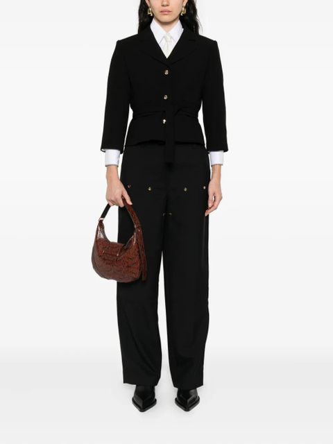 SANDRO belted jacket - Black - zdjęcie produktu nr 2