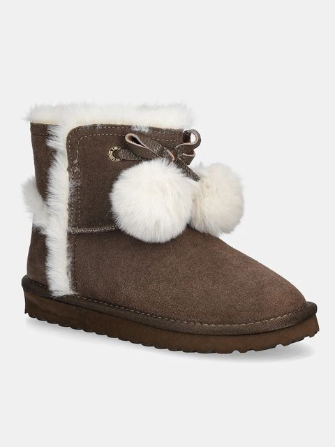 Liu Jo śniegowce zamszowe JIL 05 kolor brązowy SF5101PX002S3830