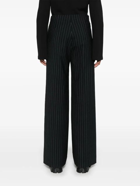 SANDRO pinstripe trousers - Black