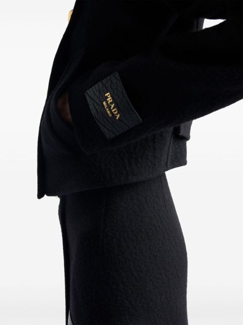 Prada Double-breasted twill jacket - Black