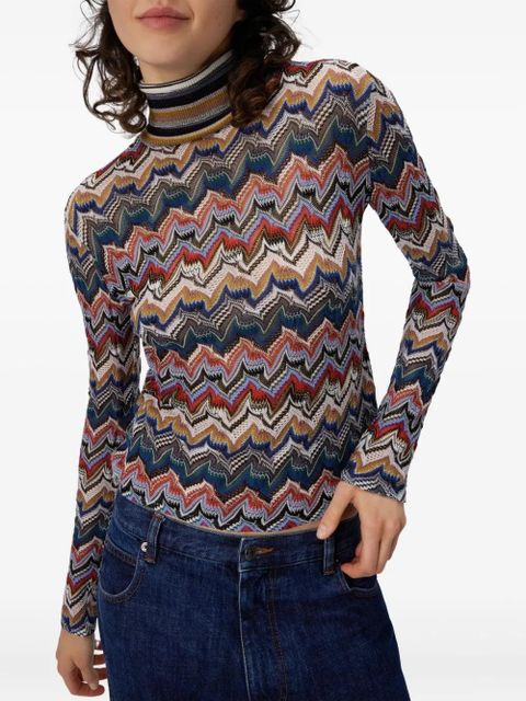 Missoni turtleneck sweater - Blue
