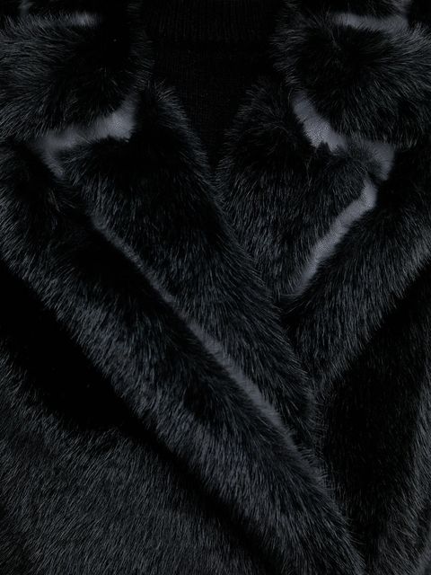 Twinset płaszcz kolor czarny 252TT2154