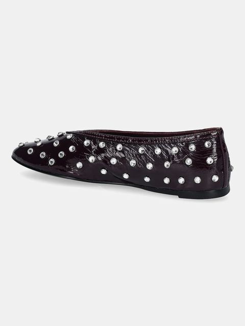 Steve Madden baleriny skórzane Leni-S kolor bordowy 11004872