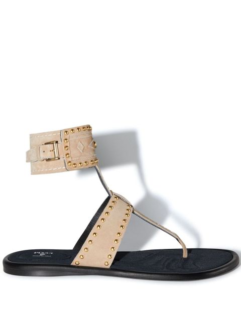 PUCCI Emilia stud-embellished flat sandals - Brown - zdjęcie produktu nr 1