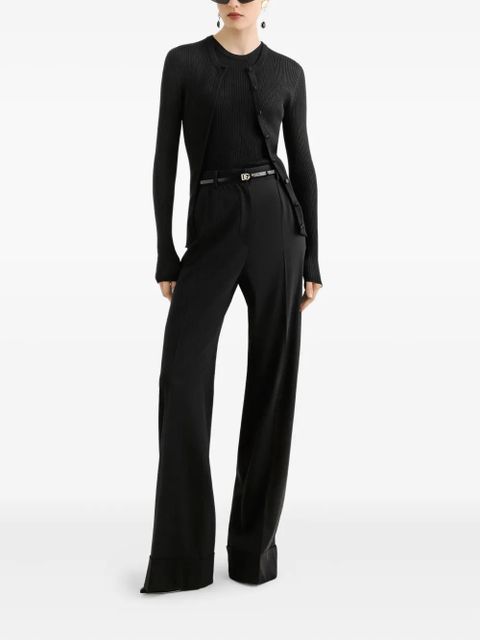 Dolce & Gabbana pleated wide-leg trousers - Black - zdjęcie produktu nr 2