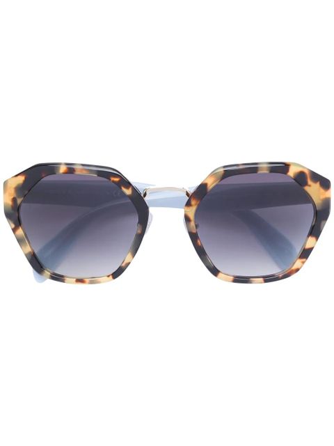 Prada Eyewear tortoise-effect sunglasses - Brown - zdjęcie produktu nr 1