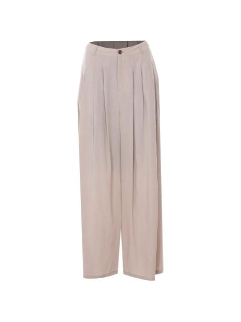 Eleh pleated wide leg trousers - Neutrals - zdjęcie produktu nr 1