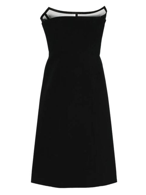 Blumarine strapless midi dress - Black - zdjęcie produktu nr 1