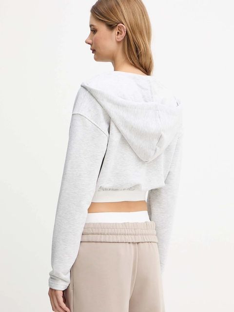 La Mania bluza SEAN damska kolor szary z kapturem melanżowa SEAN