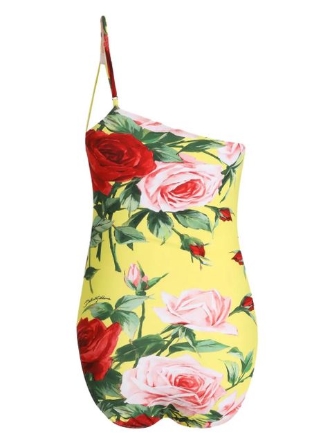Dolce & Gabbana floral-print swimsuit - Yellow - zdjęcie produktu nr 2