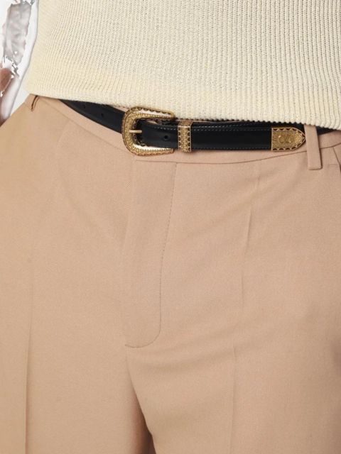 Valentino Garavani VLogo leather belt - Black