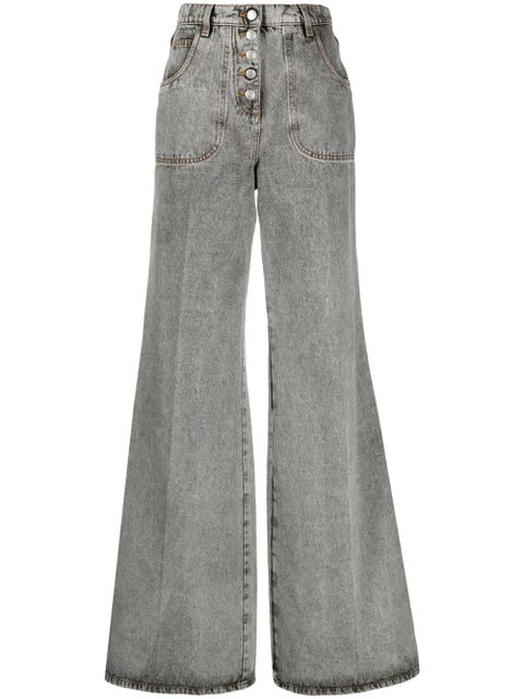 ETRO embroidered flared jeans - Grey - zdjęcie produktu nr 1