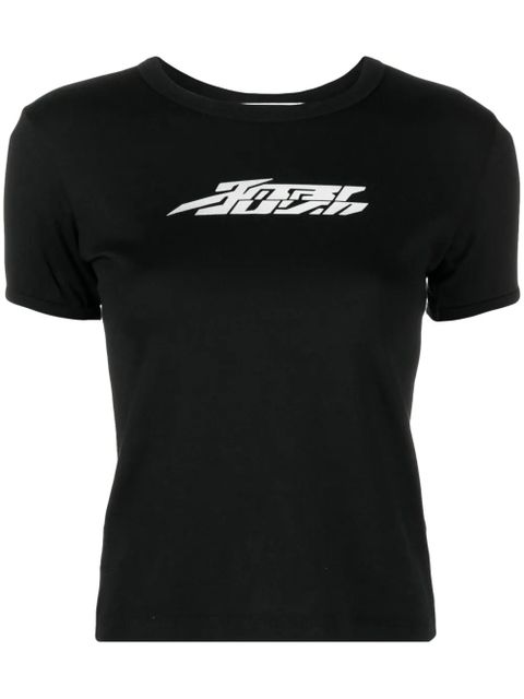 AMBUSH reflective-logo cotton T-shirt - Black - zdjęcie produktu nr 1