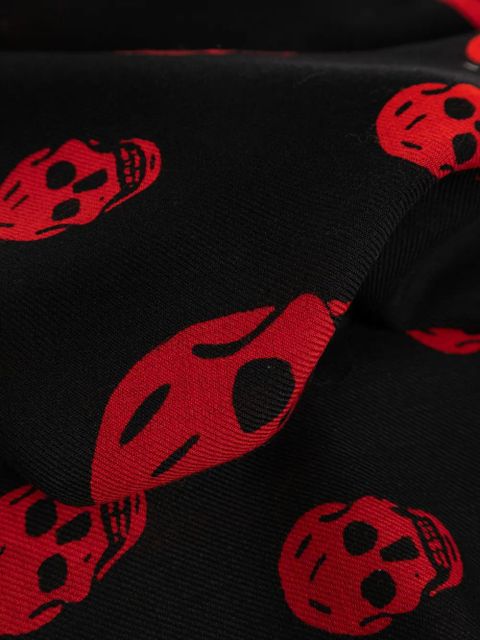 Alexander McQueen Classic Skull-print scarf - Black