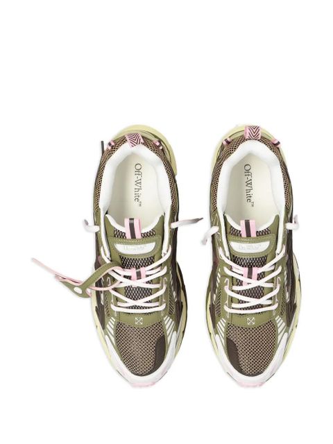 Off-White OW Be Right Back appliqué-detail lace-up sneakers - Green