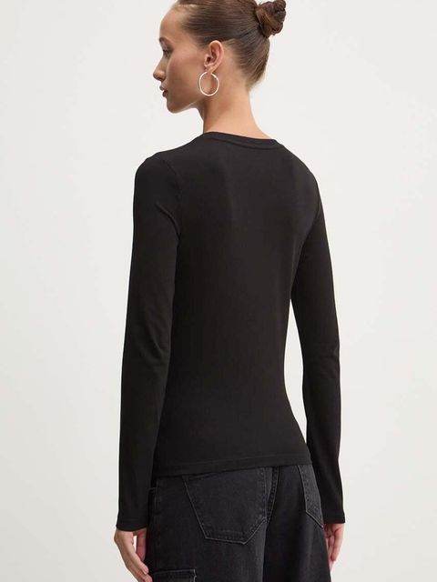 Guess Jeans longsleeve damski kolor czarny W4YI22 J1314