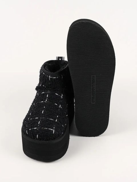 Karl Lagerfeld śniegowce THERMO kolor czarny KL48523A