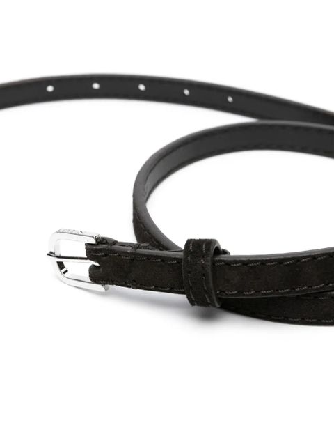 TOTEME Thin suede belt - Brown - zdjęcie produktu nr 2