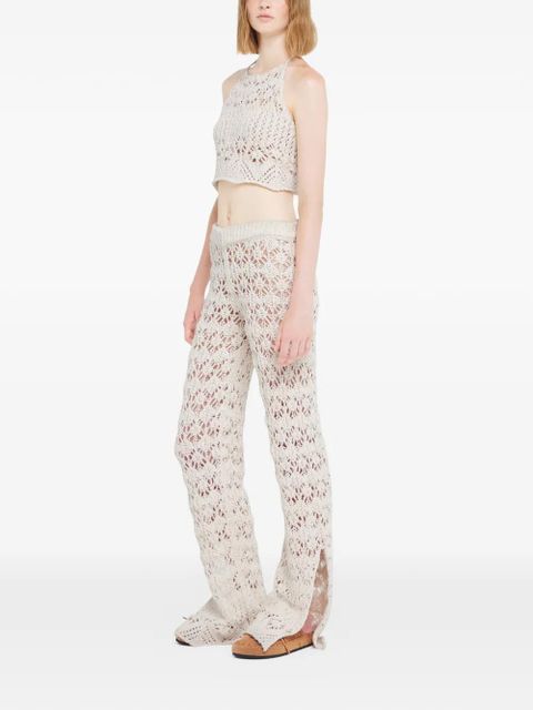 Alanui Lagoon Romance trousers - White