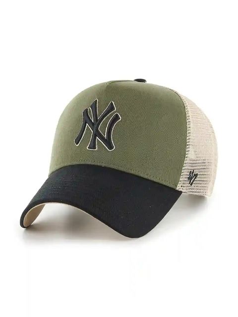 47 brand czapka z daszkiem MLB New York Yankees kolor zielony B-BPTOM17CNP-SW - zdjęcie produktu nr 1