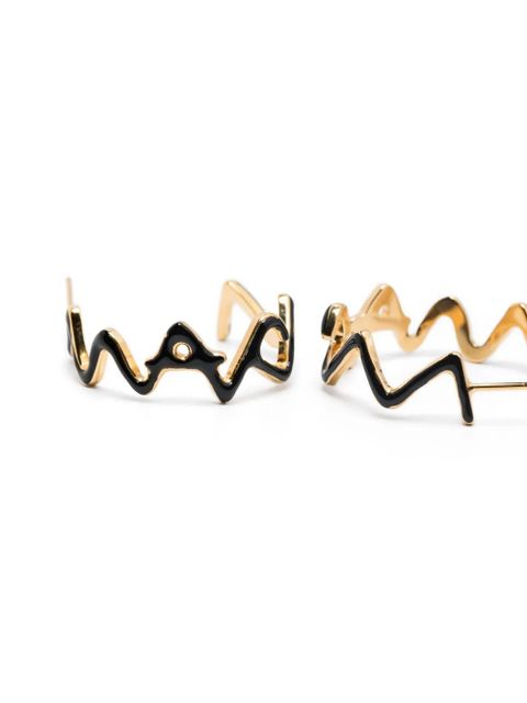 Marni logo earrings - Gold