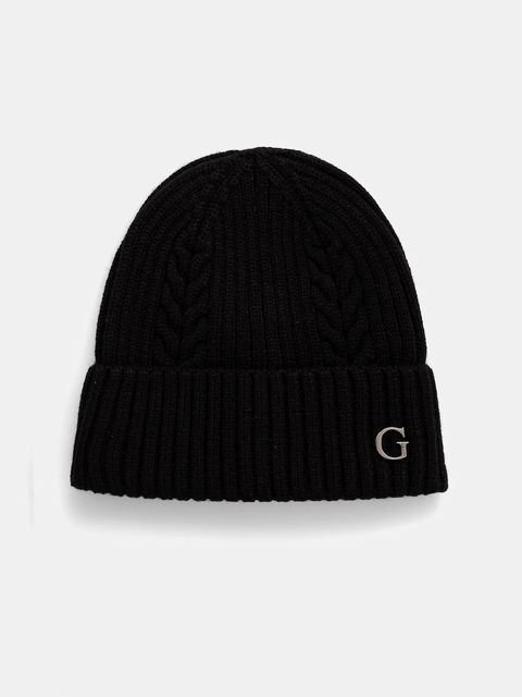 Guess czapka kolor czarny AW5381 POL01 - zdjęcie produktu nr 1