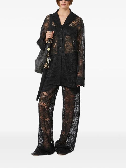 Sportmax floral lace shirt - Black - zdjęcie produktu nr 2