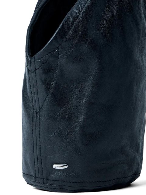 OUR LEGACY Fofinho Drip leather shoulder bag - Black