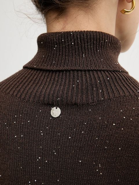 Liu Jo sukienka kolor brązowy mini oversize MF5484 MA27R - zdjęcie produktu nr 2