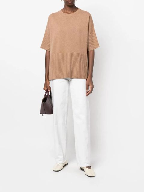 Max Mara knitted cashmere top - Neutrals