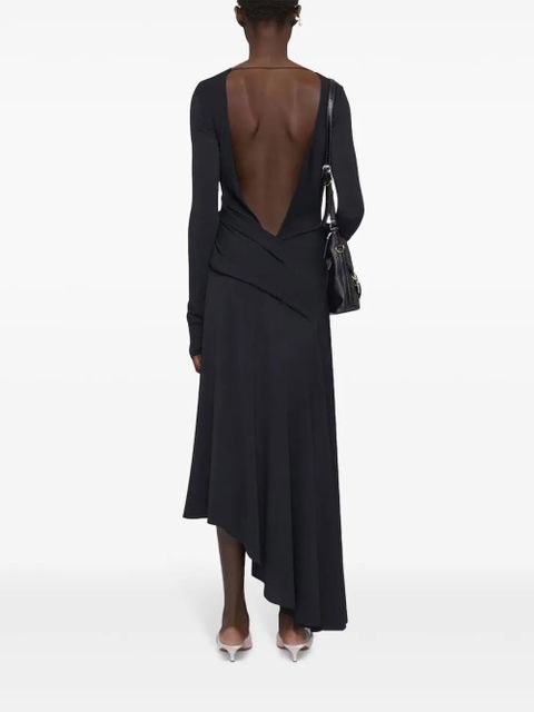 Givenchy asymmetric midi dress - Black