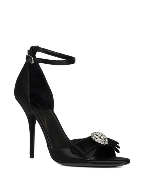 Balenciaga Avenue rhinestone-embellished bow sandals - Black - zdjęcie produktu nr 2