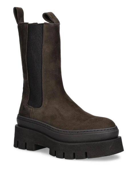 Copenhagen platform pull-tab Chelsea boots - Brown