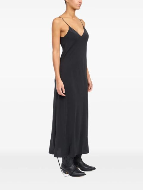 MM6 Maison Margiela silk maxi dress - Black