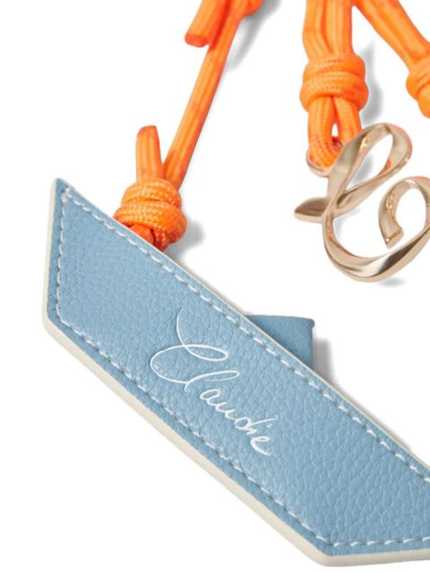 Claudie Pierlot letters-charm leather keyring - Blue - zdjęcie produktu nr 2