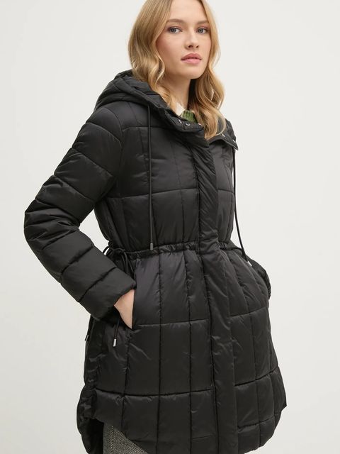 Sisley kurtka damska kolor czarny zimowa 2E3XLN052