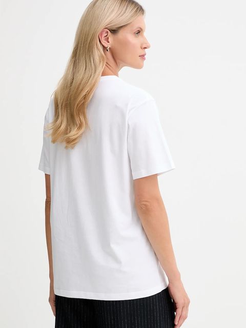 Bally t-shirt bawełniany damski kolor biały WJE087 - zdjęcie produktu nr 2