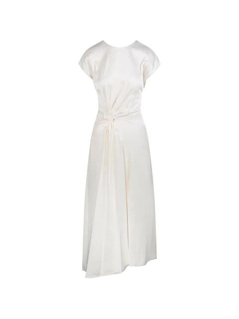 Victoria Beckham twist-detail asymmetric dress - Neutrals - zdjęcie produktu nr 1
