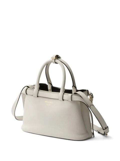 Prada small Buckle tote bag - White