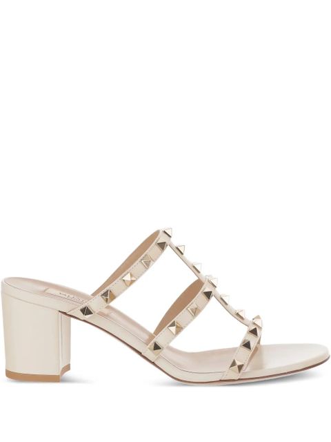 Valentino Garavani studded heeled sandals - Neutrals - zdjęcie produktu nr 1