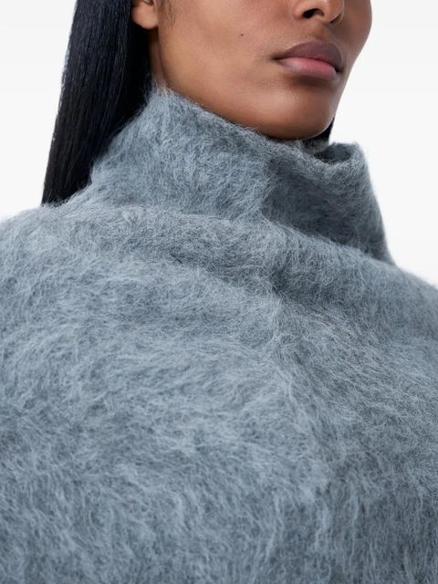 TOTEME alpaca stand neck warmer - Grey