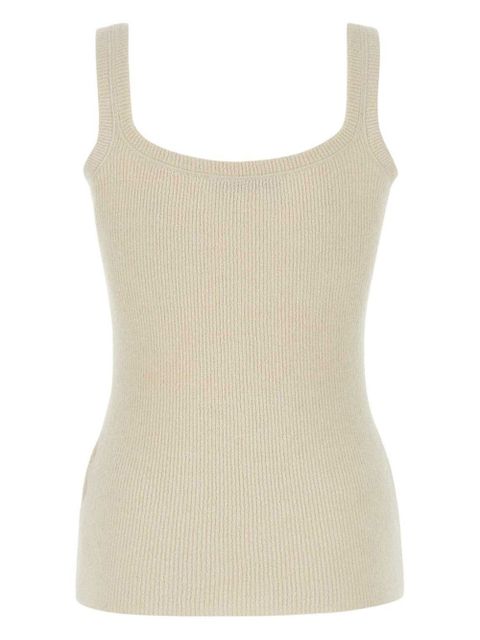 Valentino Garavani ribbed tank top - Neutrals - zdjęcie produktu nr 2