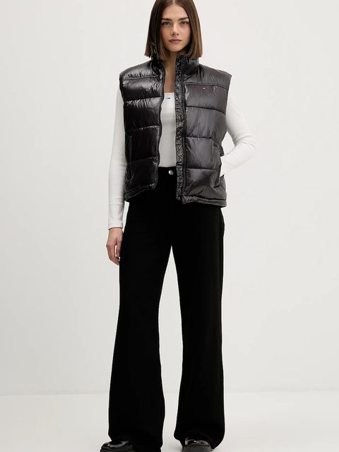 Tommy Jeans bezrękawnik kolor czarny zimowy DW0DW22037 - zdjęcie produktu nr 2