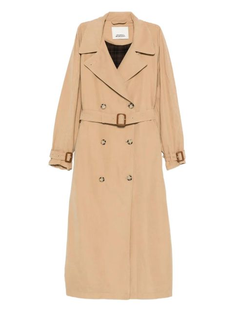 ISABEL MARANT Elea belted double-breasted trench coat - Neutrals - zdjęcie produktu nr 1