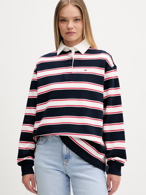 Tommy Jeans longsleeve damski bawełniany - zdjęcie produktu nr 1