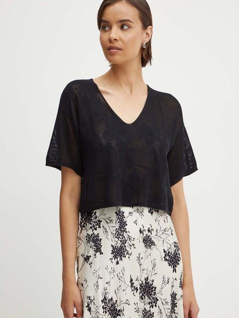 United Colors of Benetton t-shirt damski kolor czarny